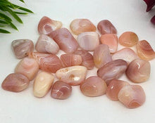 Load image into Gallery viewer, Apricot Agate 3 Tumbled Stones Gemstone Natural Stone Crystals