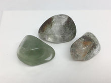 Load image into Gallery viewer, Shaman Quartz 3 Crystals Lodalite Inclusion Tumbled Stones Gemstones
