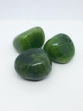 Load image into Gallery viewer, Nephrite Jade 3 Tumbled Stones Crystals Gemstone Polished