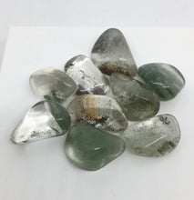 Load image into Gallery viewer, Shaman Quartz 3 Crystals Lodalite Inclusion Tumbled Stones Gemstones