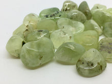 Load image into Gallery viewer, Prehnite with Epidote Tumbled Stones 3 Crystals Gemstone Natural Stone