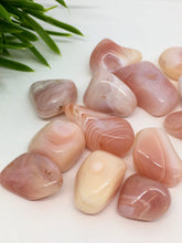 Load image into Gallery viewer, Apricot Agate 3 Tumbled Stones Gemstone Natural Stone Crystals