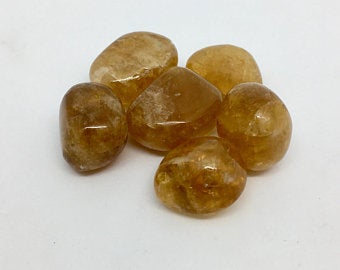 Honey Calcite 2 Tumbled Stones Crystal Healing Gemstone