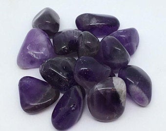 Amethyst 3 Tumbled Polished Stones Crystal Stone