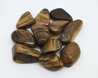 Tigers Eye 3 Tumbled Stones Crystals Gemstone Healing