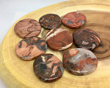 Load image into Gallery viewer, Red Jasper Crystal Palm Stone Gemstone Poppy Jasper
