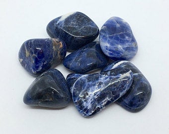 Sodalite Crystal 3 Tumbled Stone Gemstone Crystal Healing