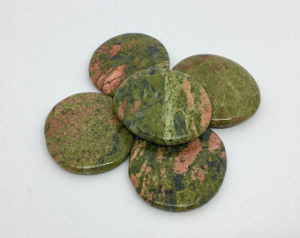 Unakite Crystal Palm Stone Gemstone Crystals