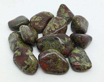 Dragons Blood Jasper Crystal 3 Tumbled Stones Gemstones
