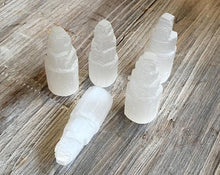 Load image into Gallery viewer, Selenite Tower Small Tiny Crystal Mineral Stone Natural Rough
