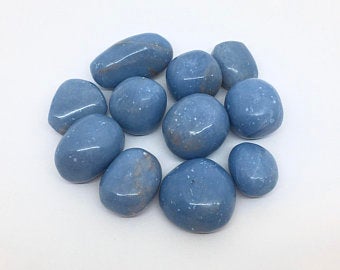 Angelite Tumbled Stone Crystal Medium/Large Gemstone Healing Energy