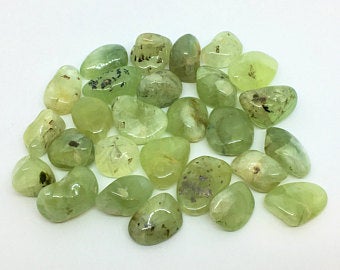 Prehnite with Epidote Tumbled Stones 3 Crystals Gemstone Natural Stone