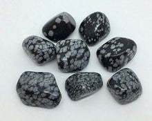 Load image into Gallery viewer, Snowflake Obsidian 3 Tumbled Stones Crystals Gemstone Healing
