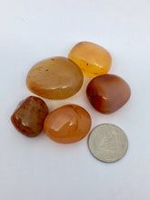 Load image into Gallery viewer, Carnelian 3 Tumbled Gemstones Crystal Healing Stones
