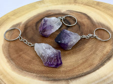 Load image into Gallery viewer, Amethyst Crystal Keychain
