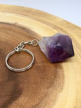 Load image into Gallery viewer, Amethyst Crystal Keychain
