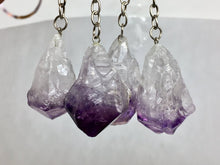 Load image into Gallery viewer, Amethyst Crystal Keychain
