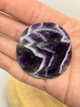 Load image into Gallery viewer, Amethyst Crystal Palm Stone Worry Gemstone Healing Energy Crystals
