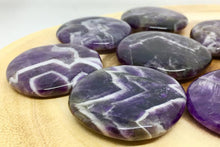Load image into Gallery viewer, Amethyst Crystal Palm Stone Worry Gemstone Healing Energy Crystals
