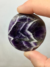 Load image into Gallery viewer, Amethyst Crystal Palm Stone Worry Gemstone Healing Energy Crystals
