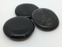 Load image into Gallery viewer, Obsidian Silver Palm Stone Crystal Protection Gemstone
