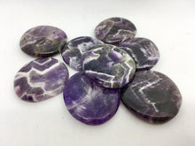 Load image into Gallery viewer, Amethyst Crystal Palm Stone Worry Gemstone Healing Energy Crystals
