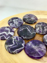 Load image into Gallery viewer, Amethyst Crystal Palm Stone Worry Gemstone Healing Energy Crystals
