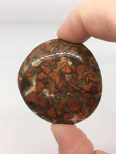 Load image into Gallery viewer, Red Jasper Crystal Palm Stone Gemstone Poppy Jasper
