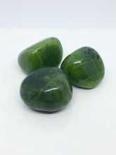 Load image into Gallery viewer, Nephrite Jade 3 Tumbled Stones Crystals Gemstone Polished
