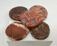 Load image into Gallery viewer, Red Jasper Crystal Palm Stone Gemstone Poppy Jasper
