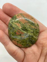 Load image into Gallery viewer, Unakite Crystal Palm Stone Gemstone Crystals
