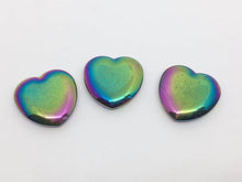 Load image into Gallery viewer, Rainbow Hematite Heart Crystal Gemstone Palm Stone
