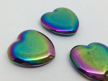 Load image into Gallery viewer, Rainbow Hematite Heart Crystal Gemstone Palm Stone
