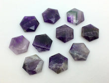 Load image into Gallery viewer, Amethyst Crystal Hexagon Bead Gemstone Natural Quartz Stone Carving
