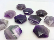 Load image into Gallery viewer, Amethyst Crystal Hexagon Bead Gemstone Natural Quartz Stone Carving
