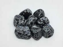 Load image into Gallery viewer, Snowflake Obsidian 3 Tumbled Stones Crystals Gemstone Healing
