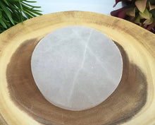 Load image into Gallery viewer, Selenite Charging Plate 4 inch Crystal Energy Natural Stone Slab Carving Triangle Circle
