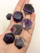 Load image into Gallery viewer, Amethyst Crystal Hexagon Bead Gemstone Natural Quartz Stone Carving

