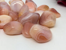 Load image into Gallery viewer, Apricot Agate 3 Tumbled Stones Gemstone Natural Stone Crystals
